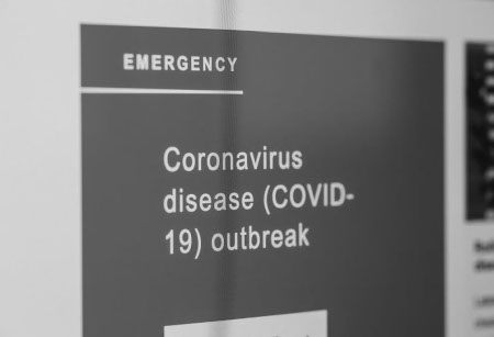 Emergency COVID-19 outbreak sign